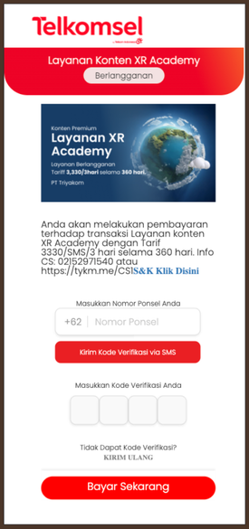 ID mobfunapp Pin submit Telkomsel 6